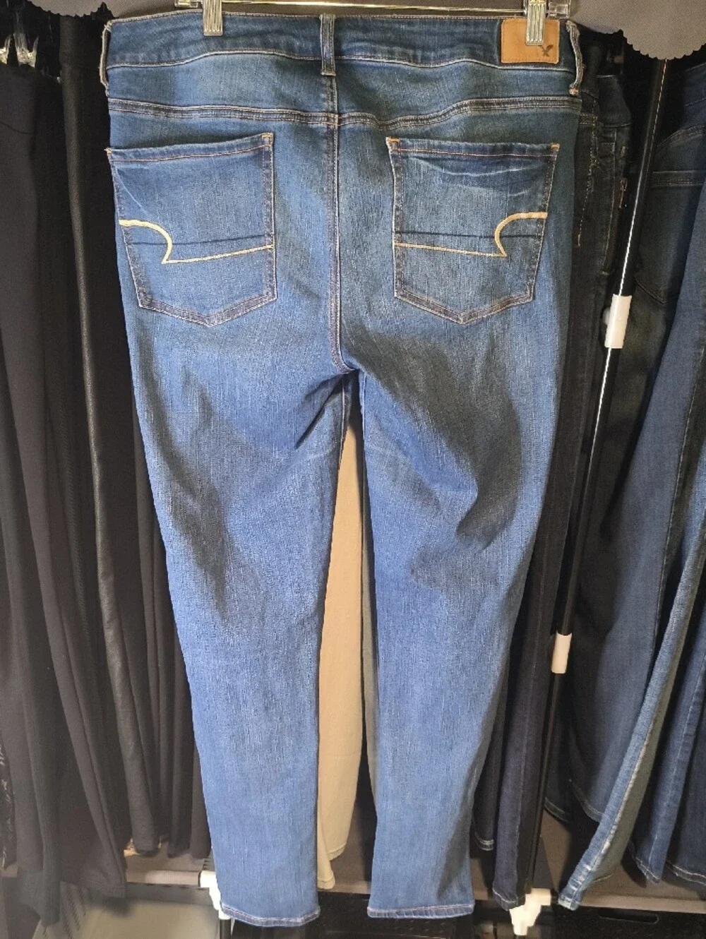 Jegging Stretch w/31" Inseam American Eagle Women's Size 14 Jeans 842 - Picture 8 of 8